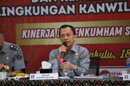Kakanwil Kemenkumham Bengkulu Puji Kinerja Pegawai, Harus Meraih Predikat WBK