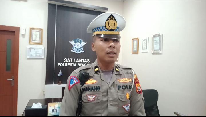 Kasubnit II Turjagwali Satlantas Polresta Bengkulu, Ipda Nanang Surohmad.