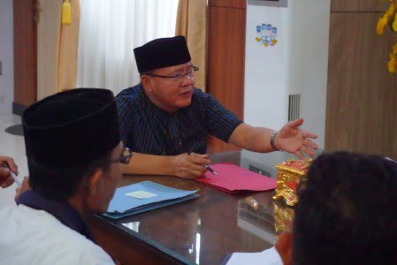 Gubernur saat menerima audiensi BMA