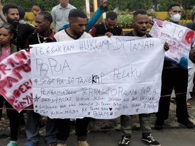 Puluhan Mahasiswa Papua Gelar Aksi Damai, Ini Tuntutannya