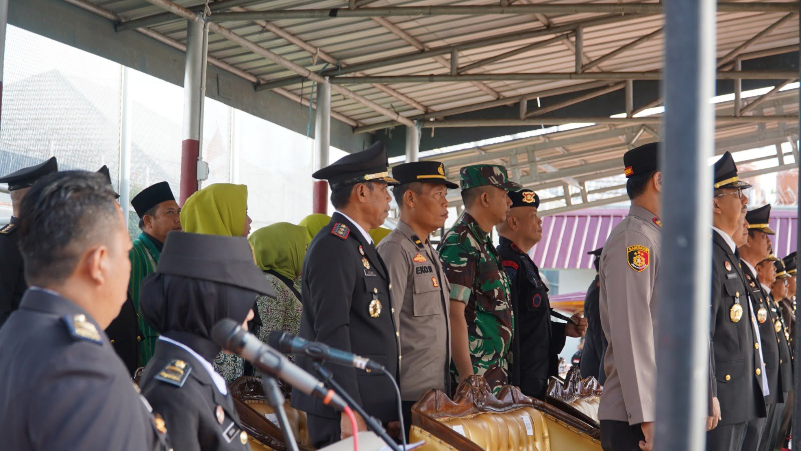 Kantor Imigrasi Kelas I TPI Bengkulu Hadiri Upacara dan Tanur Bunga Hari Bhakti Pemasyarakatan ke 60