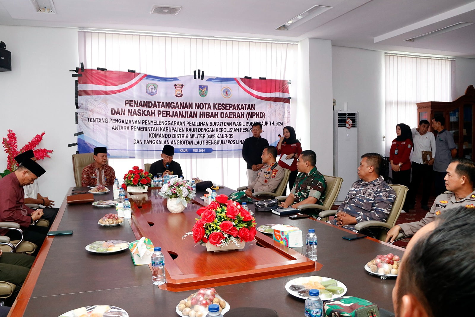 Pemda Kaur Kucurkan Dana Hibah Senilai 3.8 Miliar untuk Pengamanan Pilkada 2024