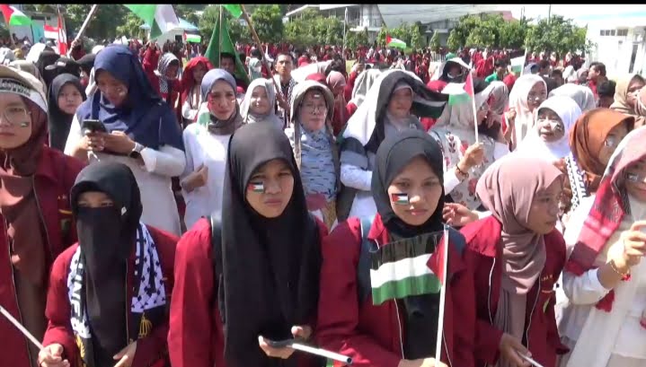 Ratusan Mahasiswa UMB Gelar Aksi Bela Palestina