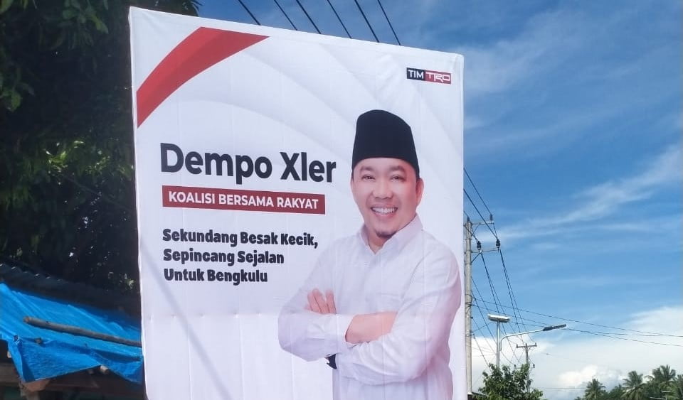 Ribuan Sepanduk Dempo Xler Telah Tersebar di 10 Kabupaten Kota di Provinsi Bengkulu