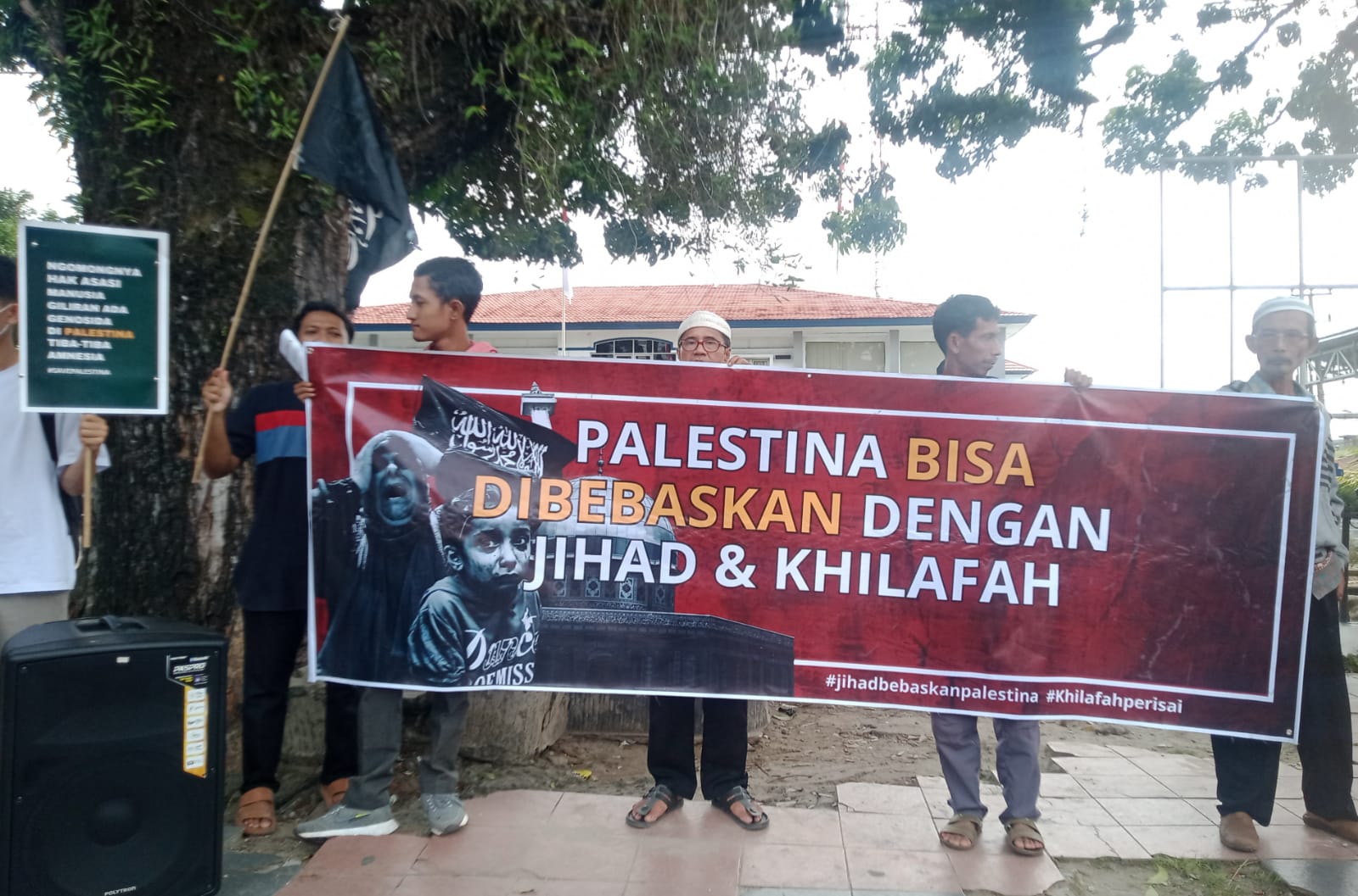 Aksi Bela Palestina di Bengkulu, Massa Minta Presiden Segera Kirim Pasukan Pembebasan