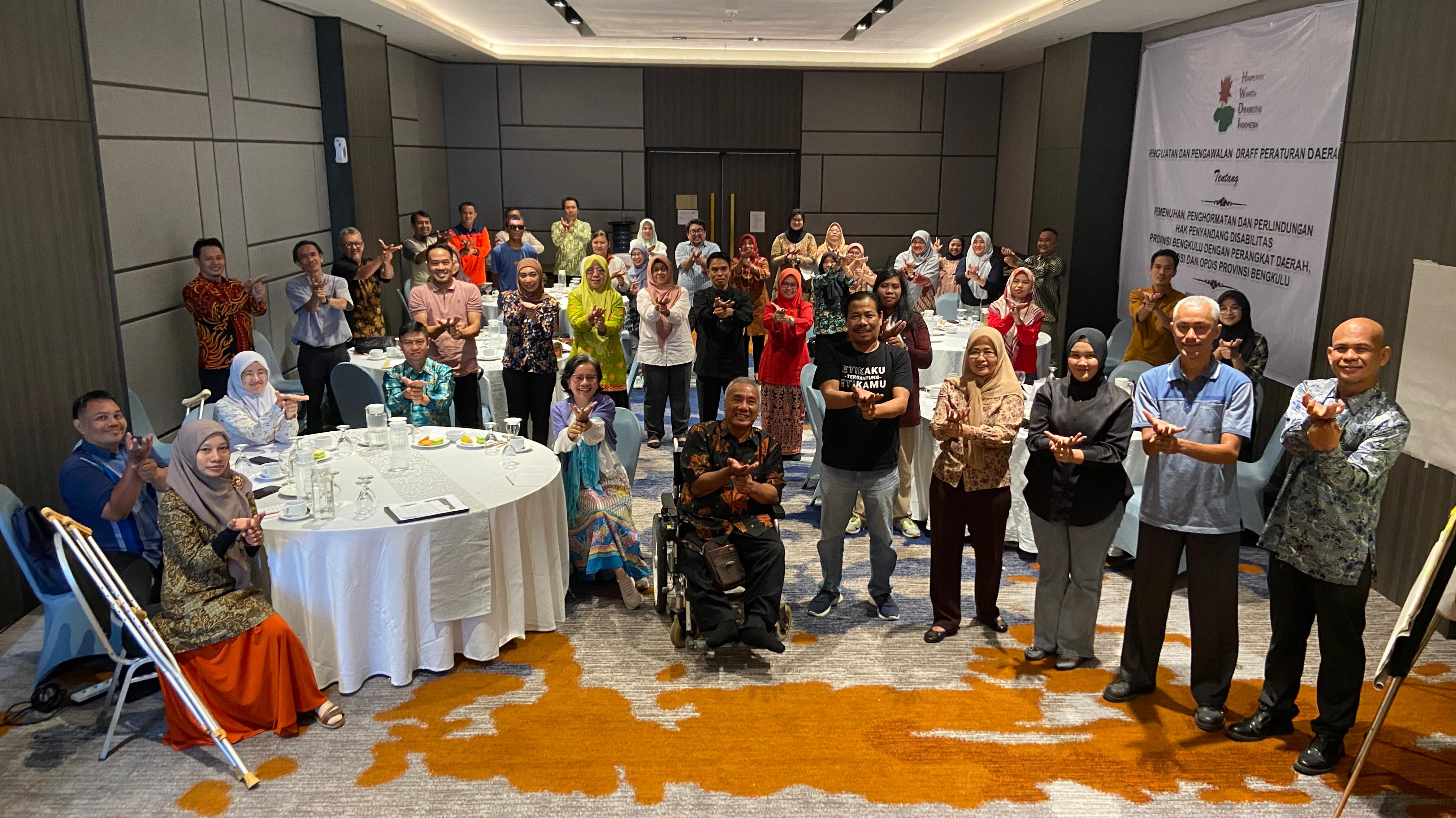 HWDI Bengkulu Minta Perda Perlindungan Hak Penyandang Disabilitas Segera Disahkan