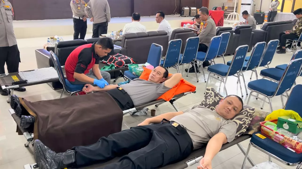 HUT Bhayangkara ke 78, Polresta Bengkulu Gelar Bakti Kesehatan Gratis untuk Masyarakat