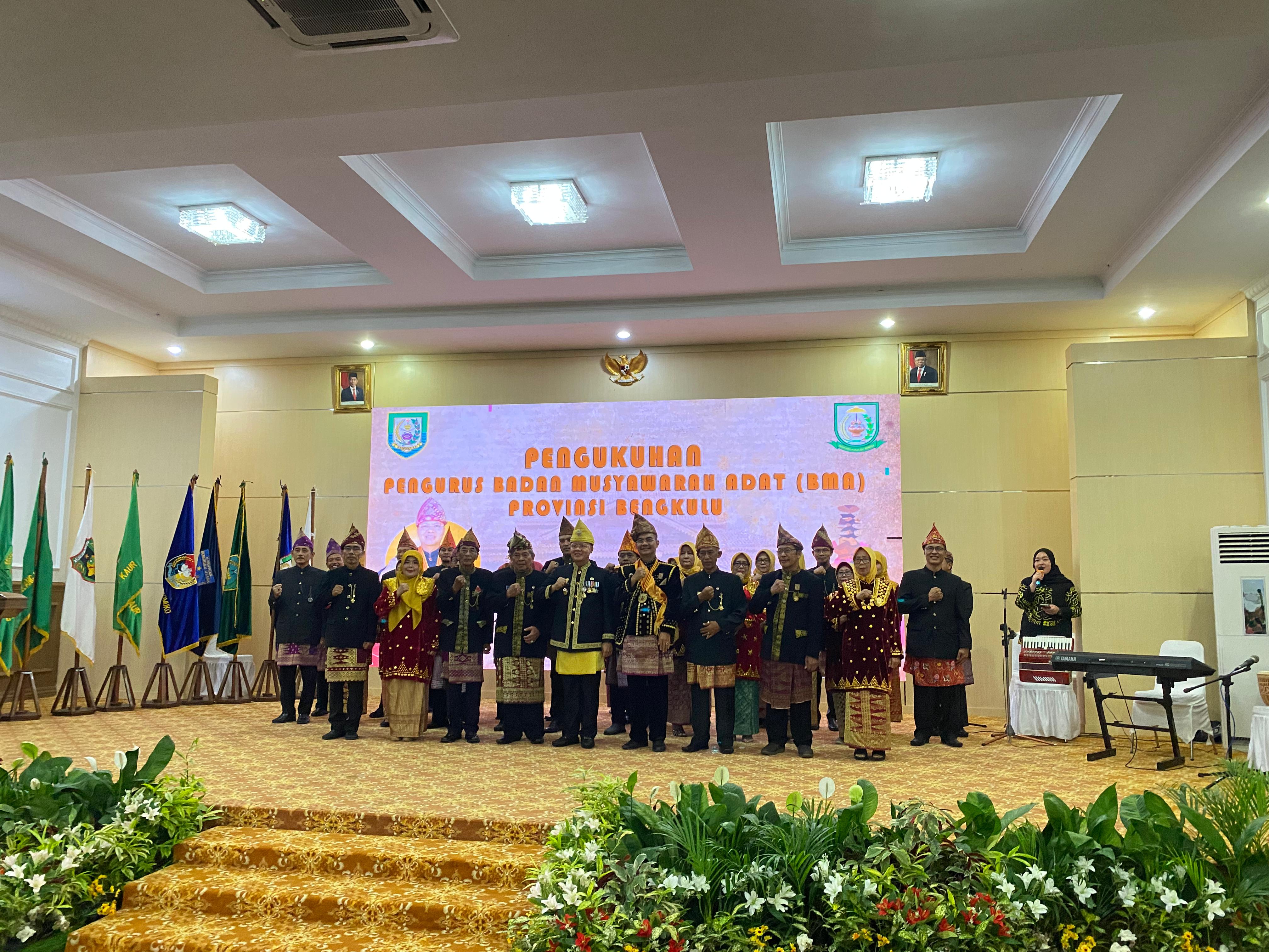 Pengurus Badan Musyawarah Adat Bengkulu Dikukuhkan, Ini Pesan Gubernur