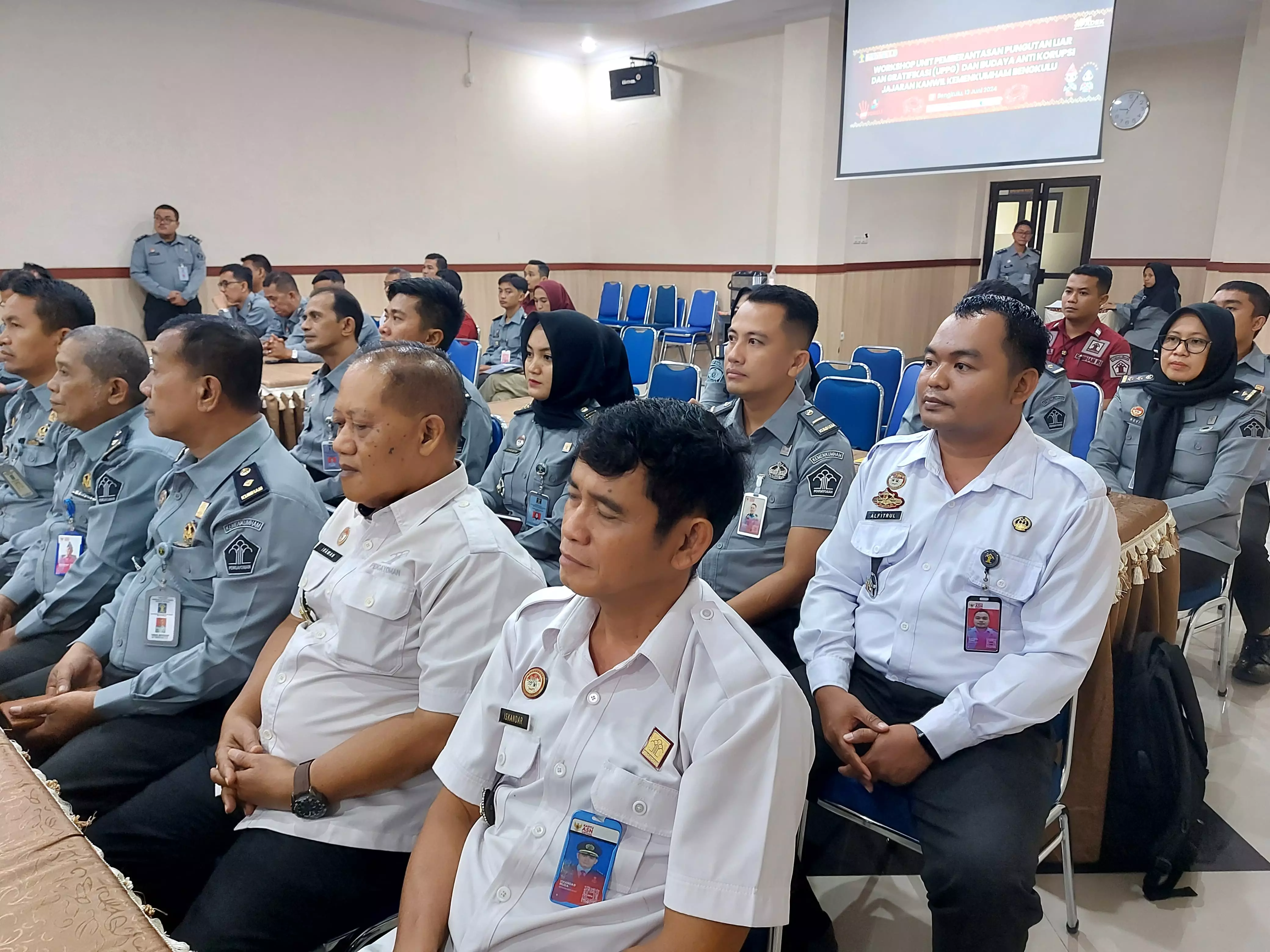 Kantor Imigrasi Kelas I TPI Bengkulu Ikuti Workshop Pemberantasan Pungutan Liar dan Gratifikasi