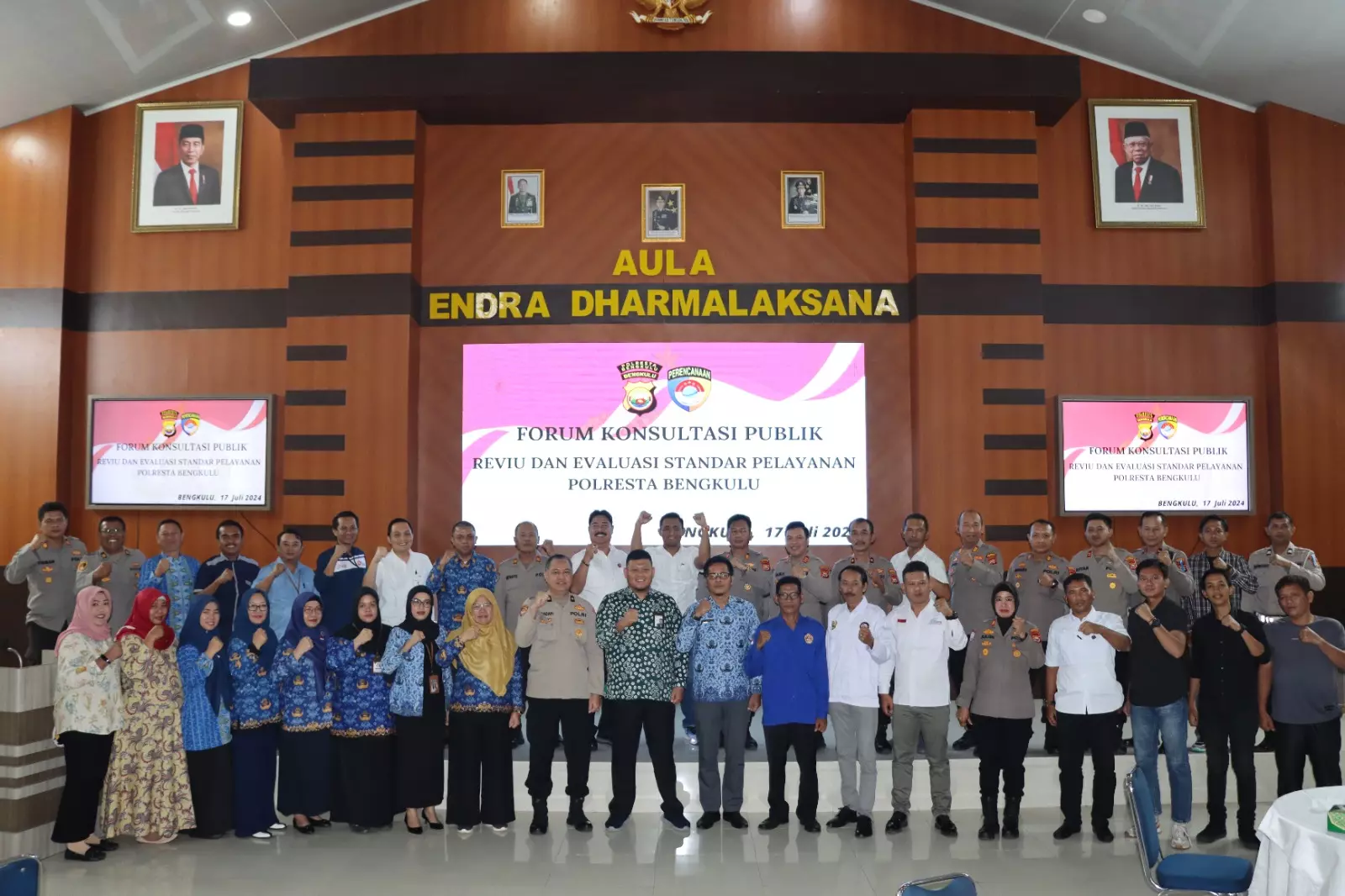 Polresta Bengkulu Gelar Rapat Forum Konsultasi Publik