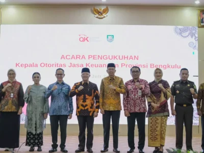 Pengukuhan Kepala OJK Bengkulu