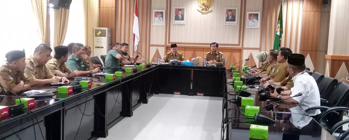 Pemprov Bengkulu Gelar Rapat Persiapan Kunjungan Pangdam II Sriwijaya