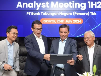 PT Bank Tabungan Negara (Persero) Tbk hari ini mengumumkan kinerja keuangan perseroan per 30 Juni 2024
