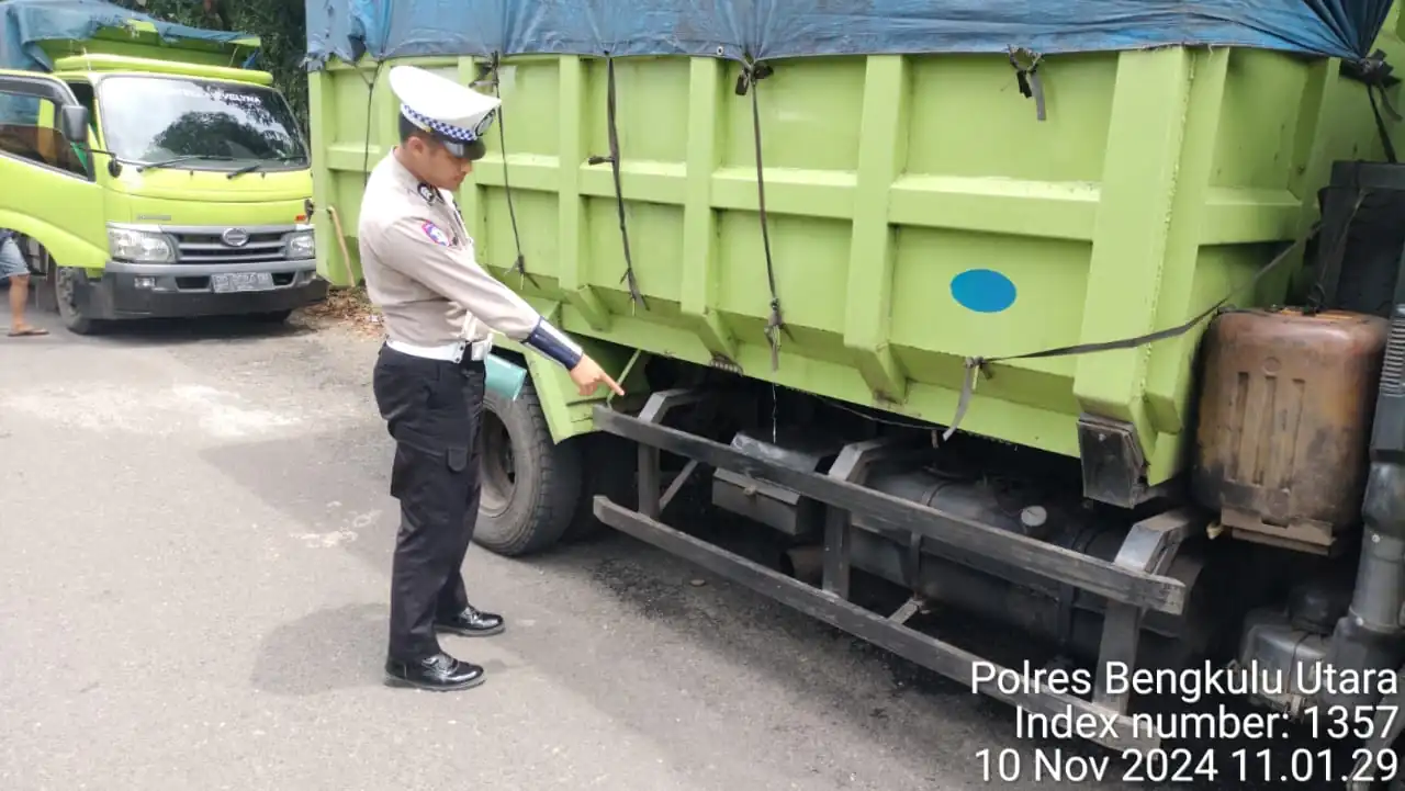 Pakai Knalpot Brong dan Resahkan Masyarakat, Mobil Truk di Bengkulu Utara Diamankan
