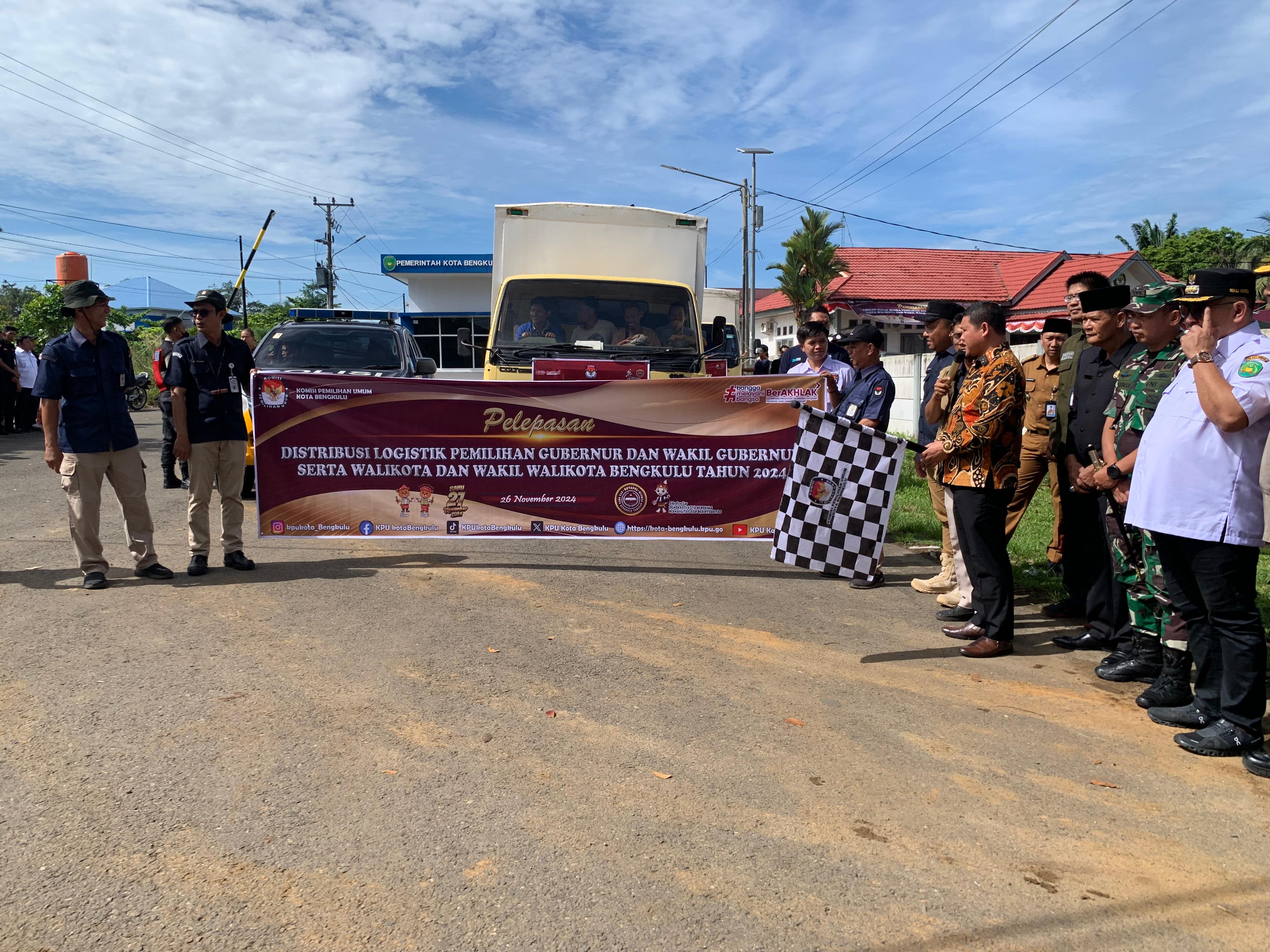 Logistik Pilkada di Kota Bengkulu Mulai Didistribusikan
