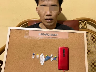 AS, Tersangka Penyalahgunaan Narkotika jenis sabu-sabu