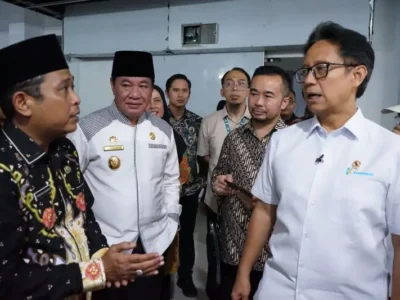 Kunjungan kerja Menteri Kesehatan (Menkes) Budi Gunadi Sadikin ke Rumah Sakit Umum Daerah (RSUD) dr. M. Yunus, Bengkulu, pada Jumat (15/11).