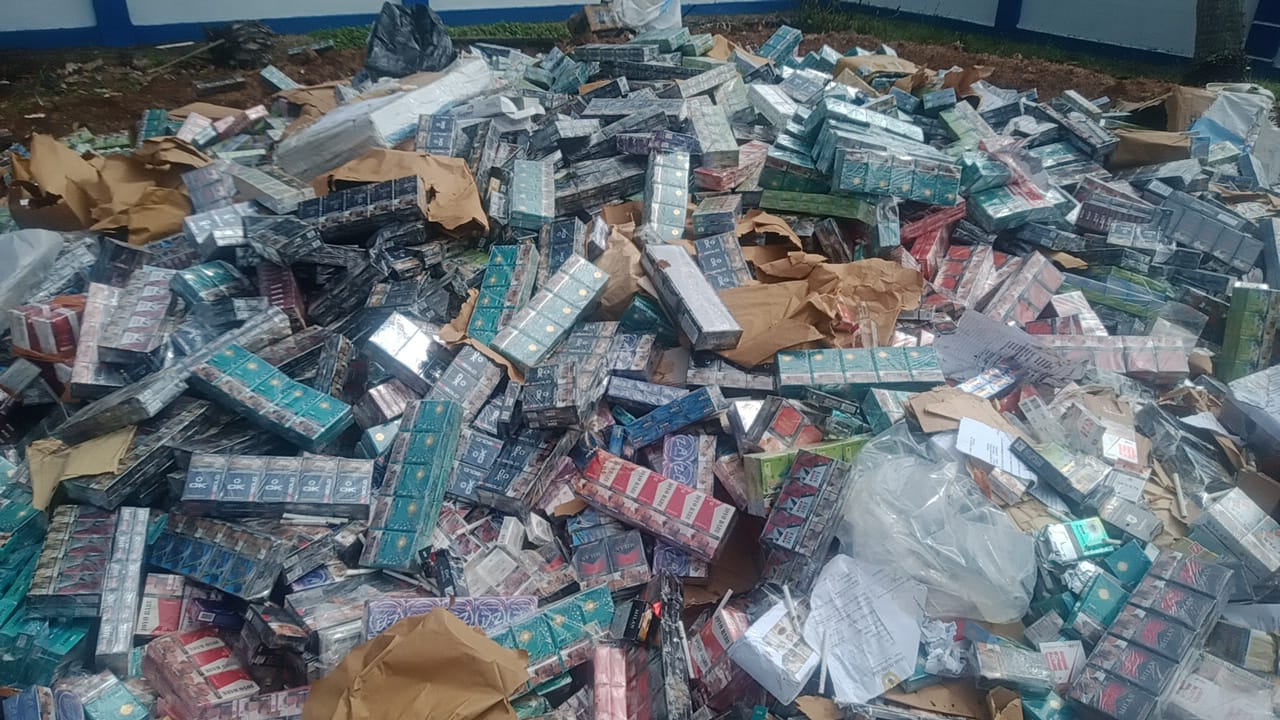 Jutaan Rokok Ilegal Dimusnahkan Bea Cukai Bengkulu