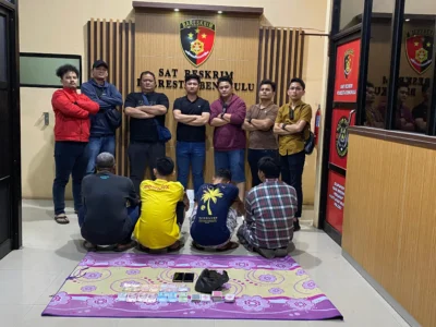 Main Judi, 4 Pelaku Diringkus Polisi, 1 Orang Pensiunan PNS