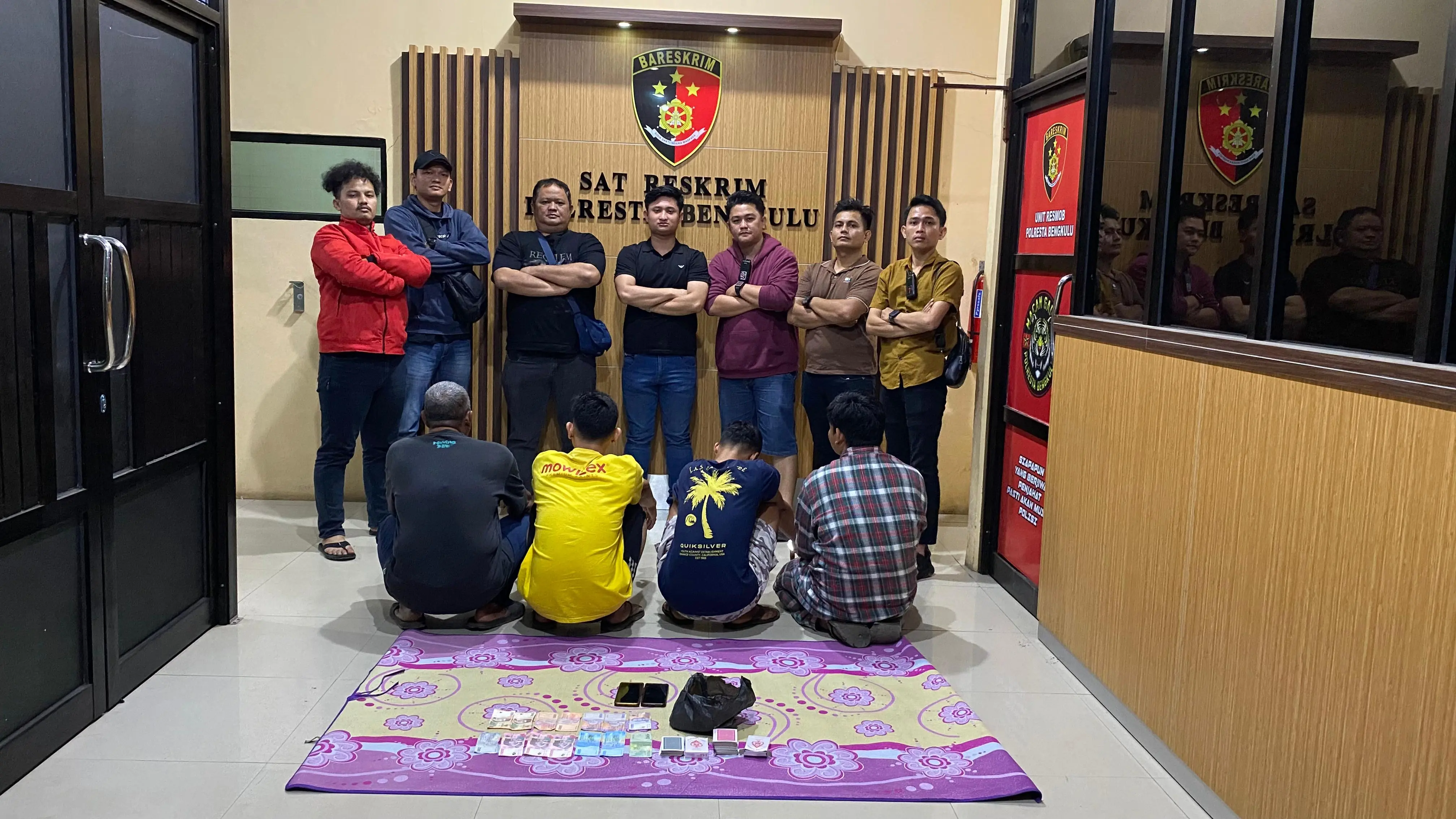 Main Judi, 4 Pelaku Diringkus Polisi, 1 Orang Pensiunan PNS