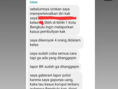 Klarifikasi Kasus Dugaan Bullying di MAN 1 Bengkulu yang Sempat Viral di Media Sosial
