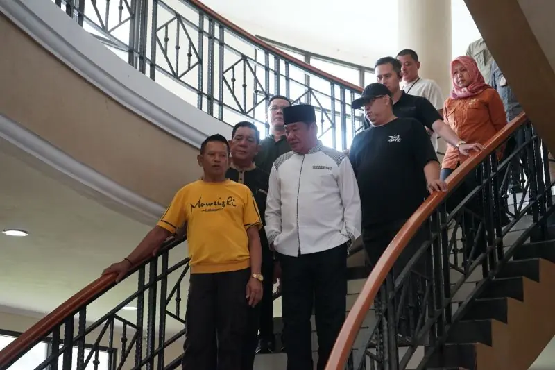 Plt. Gubernur Bengkulu Tinjau Mess Pemda Usai Dirundung Kebakaran