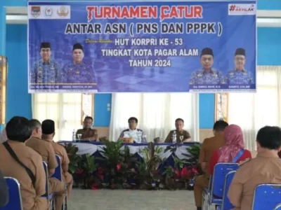 Pj Wali Kota Pagar Alam Resmi Buka Turnamen Catur ASN, Ajang Asah Otak dan Silaturahmi