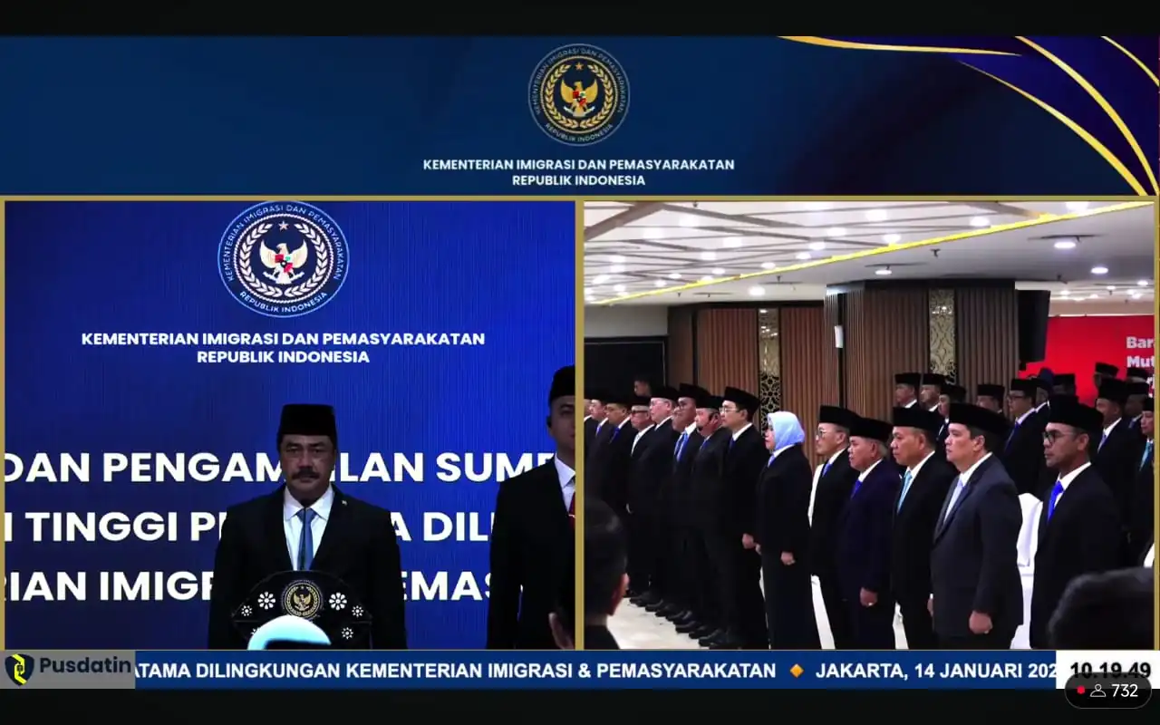 Sah! Victor Manurung Resmi Dilantik Menjadi Kepala Kantor Wilayah Direktorat Jenderal Imigrasi Bengkulu