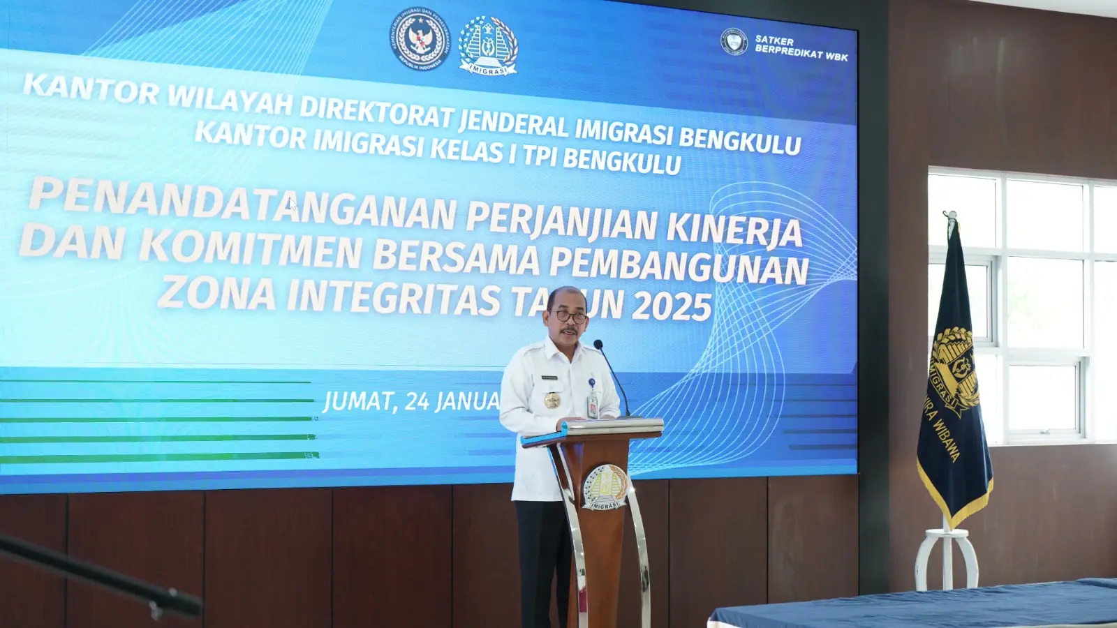 Kanim Bengkulu Lakukan Pencanangan Pakta Integritas dan Penandatanganan Perjanjian Kinerja Tahun 2025