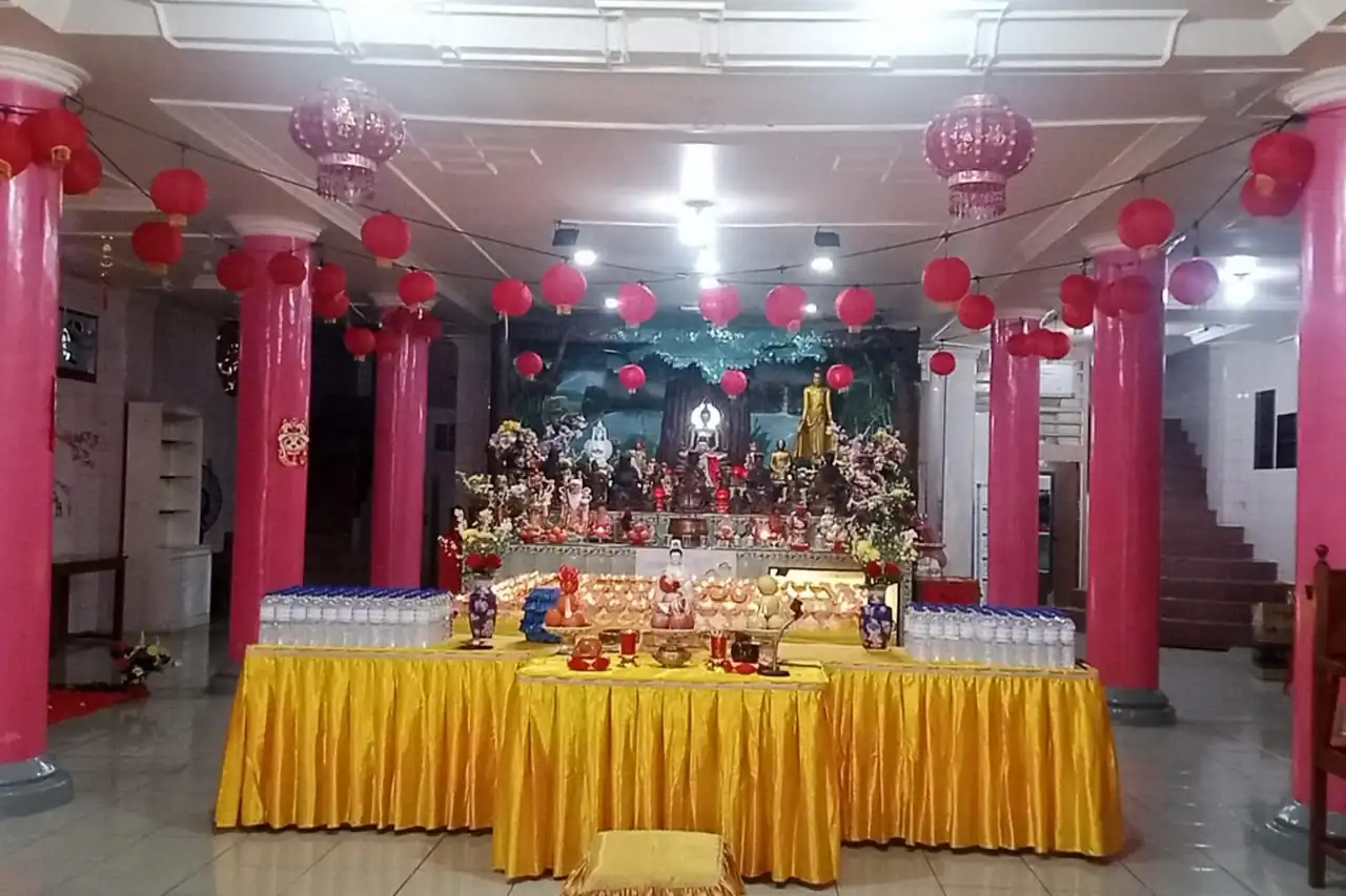 Pelita Imlek Vihara Buddhayana Bengkulu, Dinyalakan