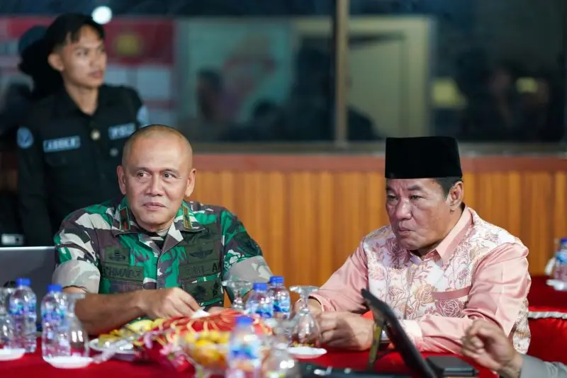 Plt. Gubernur Rosjonsyah bersama Tinjau Pos Pengamanan Malam Tahun Baru