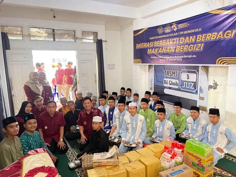 "Imigrasi Berbakti dan Berbagi" di Rumah Tahfidz Tarbiyatur Ruhana, Bengkulu