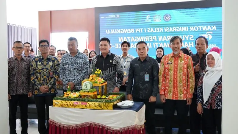 Kantor Imigrasi Kelas I TPI Bengkulu Gelar Syukuran Hari Bhakti Imigrasi ke-75