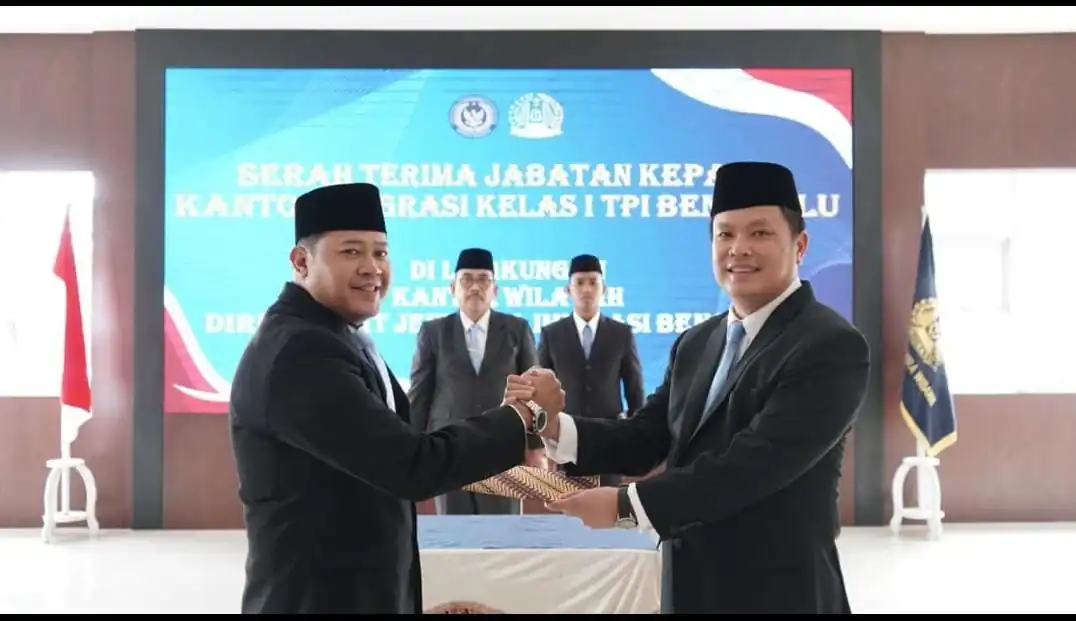 Kanim Bengkulu Ganti Nahkoda, Gelar Pelantikan dan Serah Terima Jabatan Kepala Kantor
