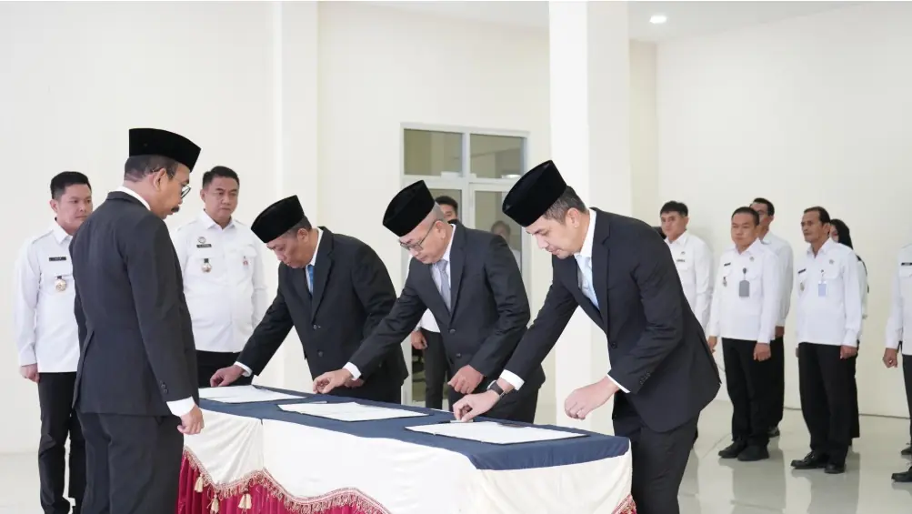 Penyegaran organisasi, Kanwil Direktorat Jenderal Imigrasi Bengkulu menggelar acara Pengambilan Sumpah Jabatan dan Pelantikan Pejabat Administrator
