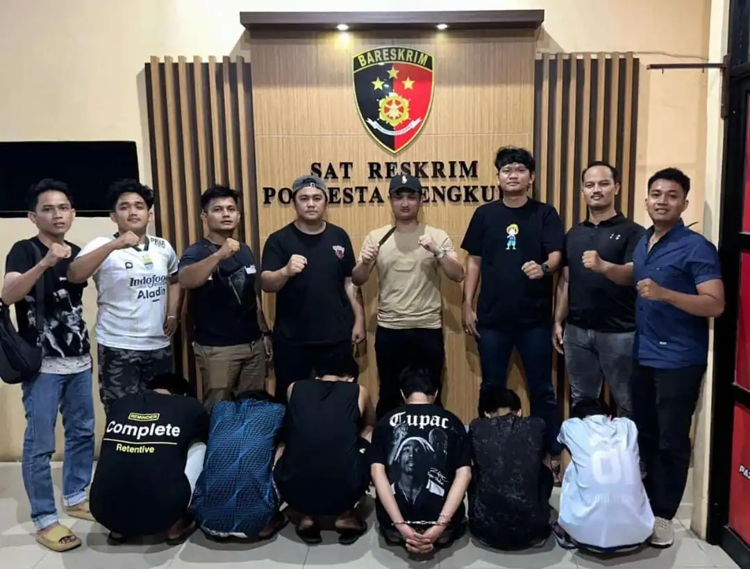 Enam Mahasiswa di Bengkulu Ditangkap Usai Keroyok Dua Korban, Satu Ditusuk