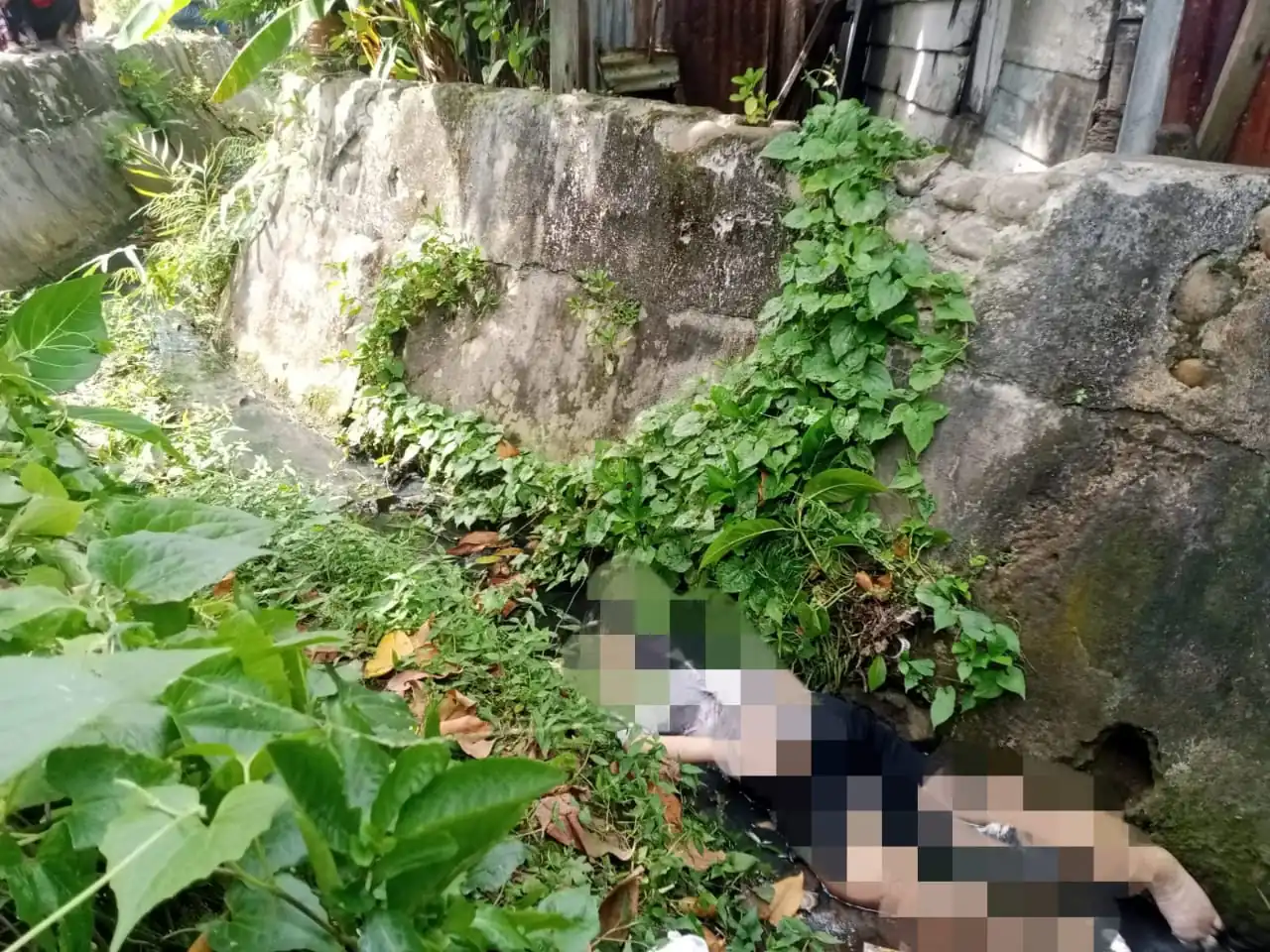 Penemuan korban tewas di selokan