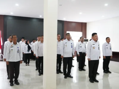 Apel Bersama ASN Kementerian Hukum, HAM, Imigrasi, dan Pemasyarakatan. Kanim Bengkulu Siap Jaga Profesionalisme dalam Bertugas.