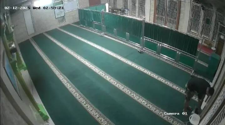Masjid Al-Ikhlas Kembali Dibobol Pencuri, Kotak Amal Jadi Sasaran Meski Ada CCTV