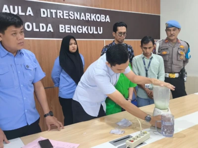 Barang Bukti Narkoba dari Penggerebekan Bandar di Rejang Lebong Dimusnahkan