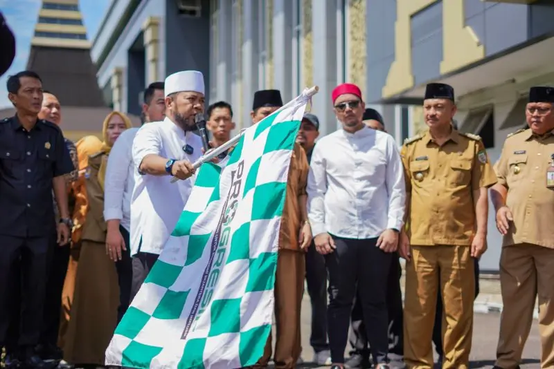 Pemudik gratis resmi diberangkatkan menggunakan PO Putra Rafflesia