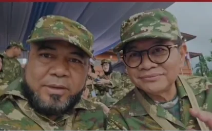 Gubernur Bengkulu, Helmi Hasan bersama Gubernur Jakarta, Pramono Anung saat menjalani retret di Magelang