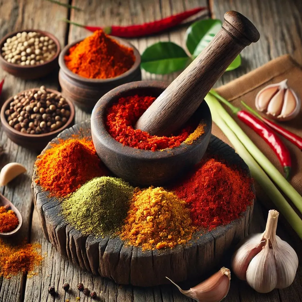 Pedagang Bumbu Giling di Pasar Panorama Bengkulu Kebanjiran Pembeli Jelang Idul Fitri