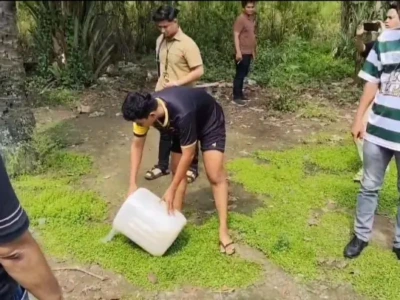 Polresta Bengkulu Gerebek Pabrik Tuak Rumahan, Ratusan Liter Disita