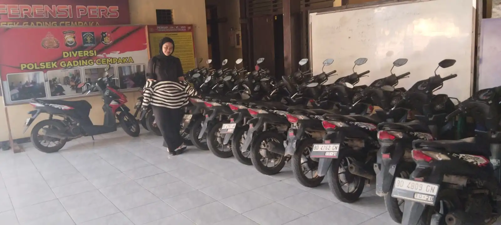Libur Lebaran Aman, Ratusan Motor Warga Bengkulu Dititipkan di Polresta dan Polsek, Aksi Curanmor Berhasil Ditekan
