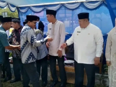 Bupati dan Wakil Bupati Mukomuko Jalin Silaturahmi dengan Masyarakat Kecamatan V Koto