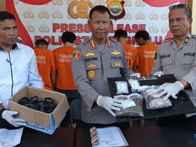 Empat Residivis Tertangkap Edarkan Ganja di Bengkulu, Satu di Antaranya Tanam Bibit Sendiri