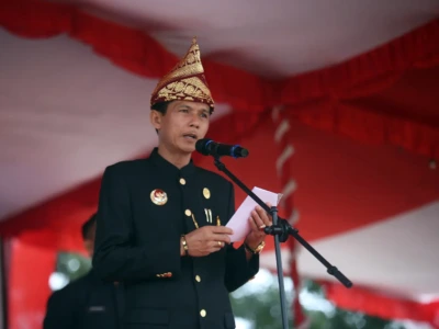 Jadi Irup HUT Ke-22 Kabupaten Kaur, Bupati Gusril Pauzi Tekankan Sinergi Persatuan dan Kolaborasi Membangun Daerah