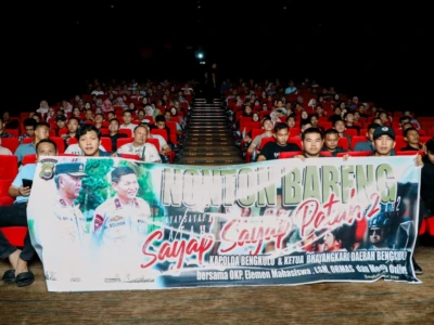 Kapolda Bengkulu Nobar Film ‘Sayap-Sayap Patah 2’, Serukan Hati Nurani dalam Tugas Negara