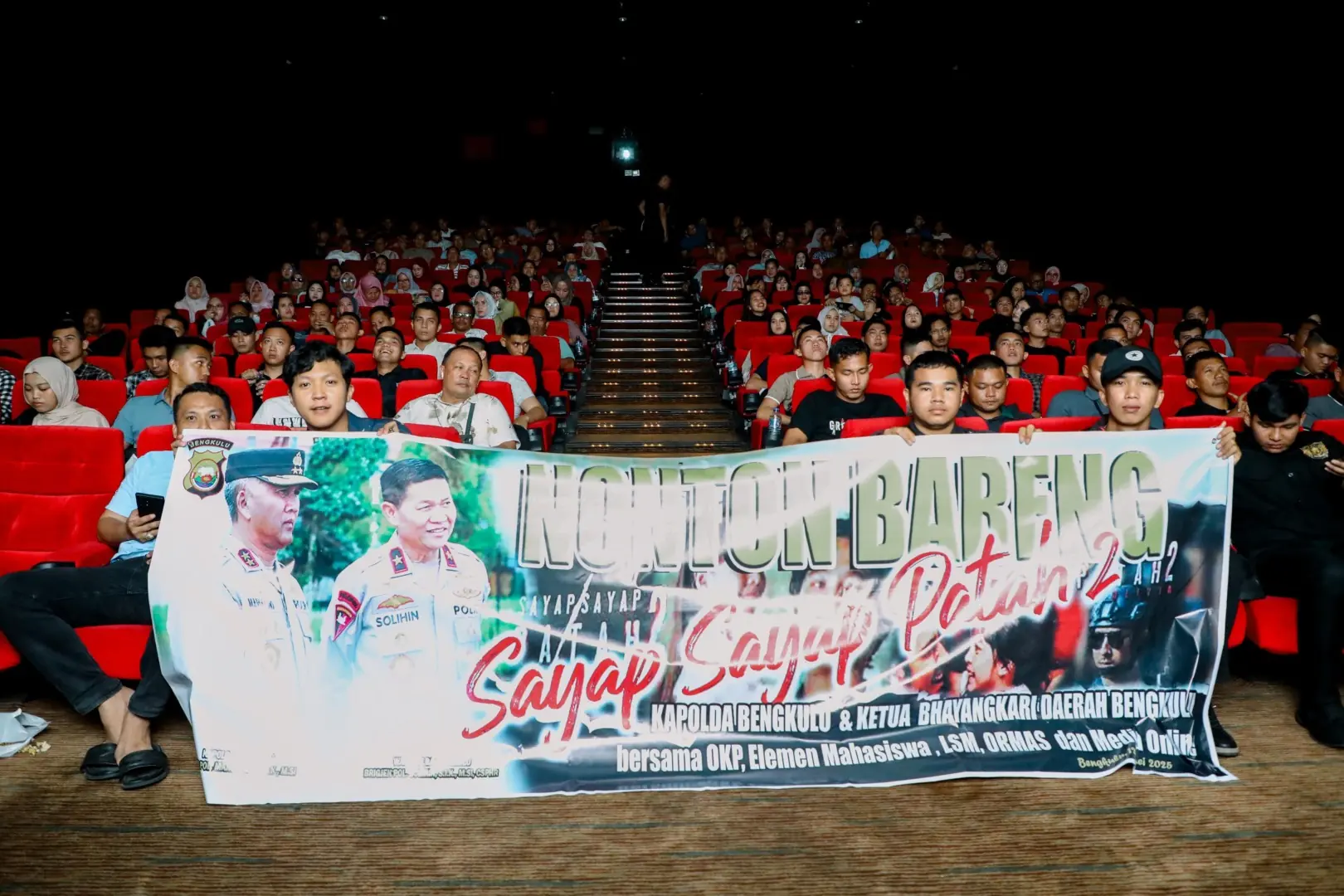 Kapolda Bengkulu Nobar Film ‘Sayap-Sayap Patah 2’, Serukan Hati Nurani dalam Tugas Negara